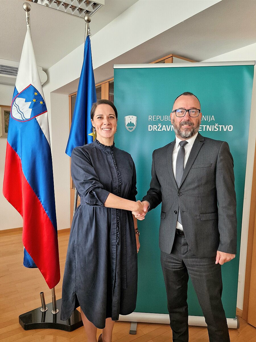 Generalna državna odvetnica dr. Ana Kerševan in predsednik Državne revizijske komisije Samo Červek